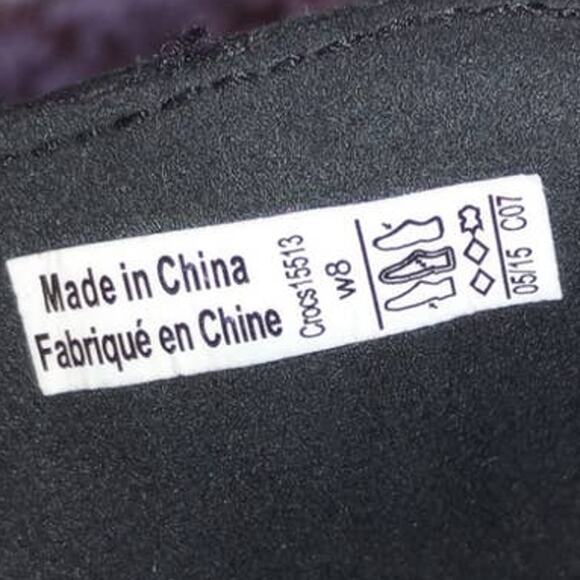 Crocs Black Leather Slip-On Mules Women’s Size 8 Comfort Clogs - Picture 6 of 11